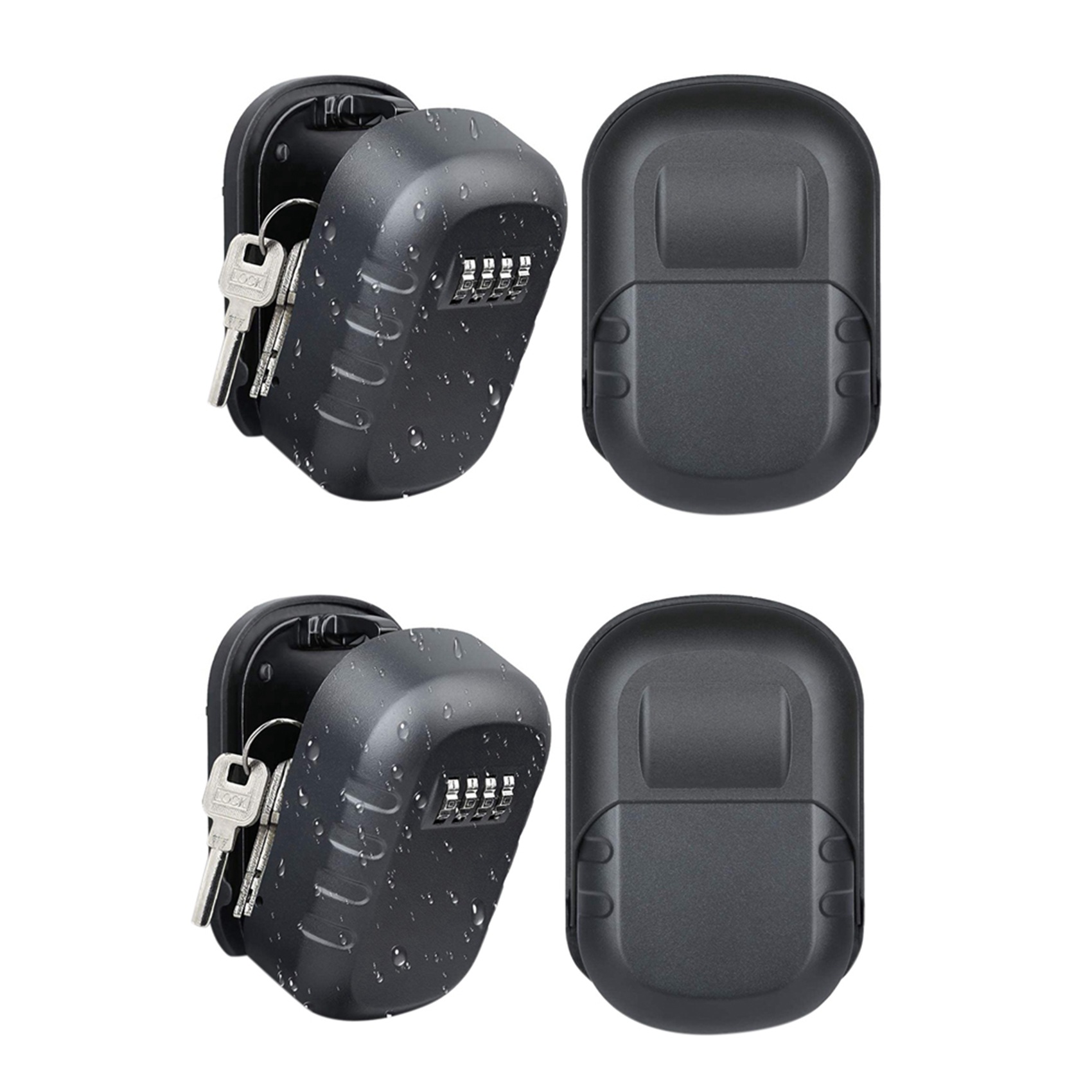 Lockbox Key Secure - ABKN-2X Cassetta Portachiavi da Parete con